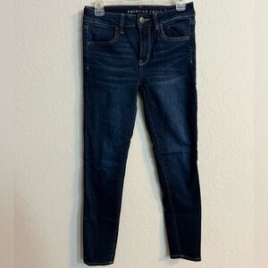 American Eagle Outfitters Women's Dark Wash Next Level Stretch Jegging